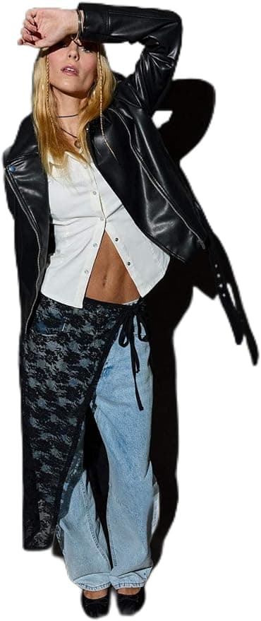 DeFacto Regular Fit Fermuarlı Suni Deri Ceket Mont