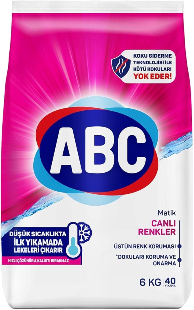 ABC DETERJAN Matik Canlı Renkler 6 Kg