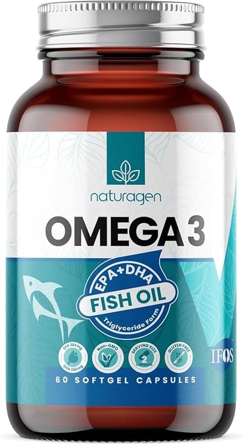 Naturagen 1200 mg Omega 3 Fish Oil Balık Yağı 60 Yumuşak Kapsül