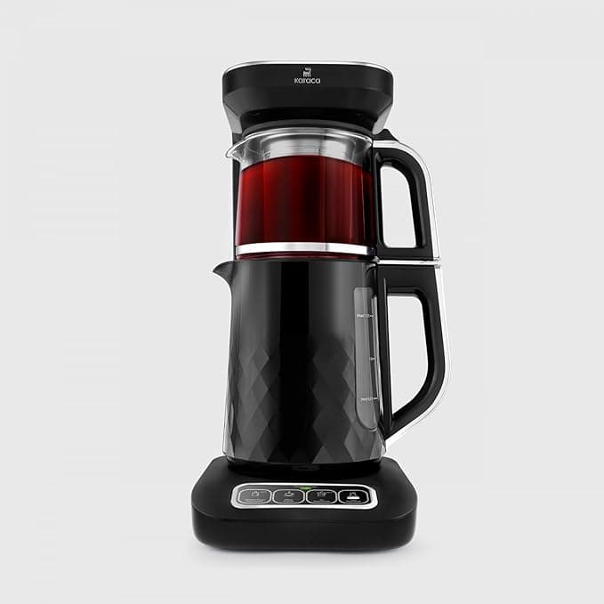 Karaca Robotea Pro Quartz 4 in 1 Konuşan Çay Makinesi Black Chrome