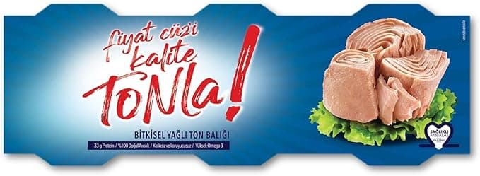DARDANEL Kalite Tonla Bitkisel Yağlı Ton Balığı 3x75 gr