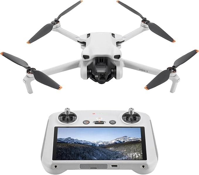DJI Mini 3 (DJI RC - Ekran kumandalı) - 249 Gram ağırlık, 10 km uzağa gidebilen, 1/1,3 inç 4K çekim özellikli 38 dakika uçuş