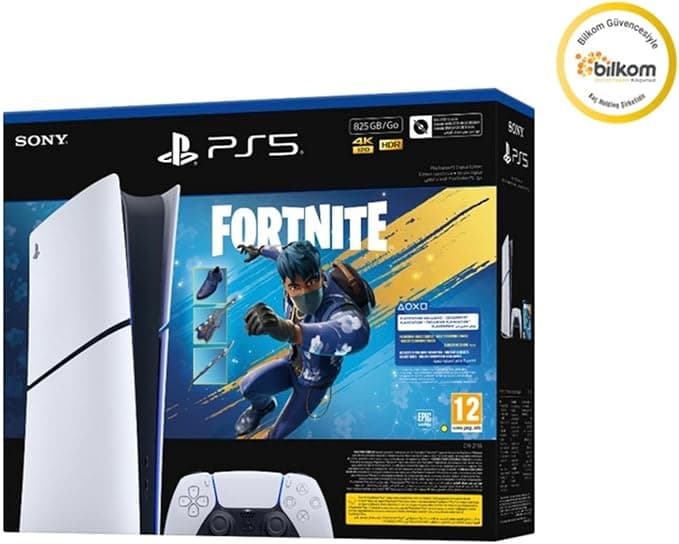Sony Playstation 5 825 GB Dijital Fortnite V2 Bundle (Bilkom Garantili)