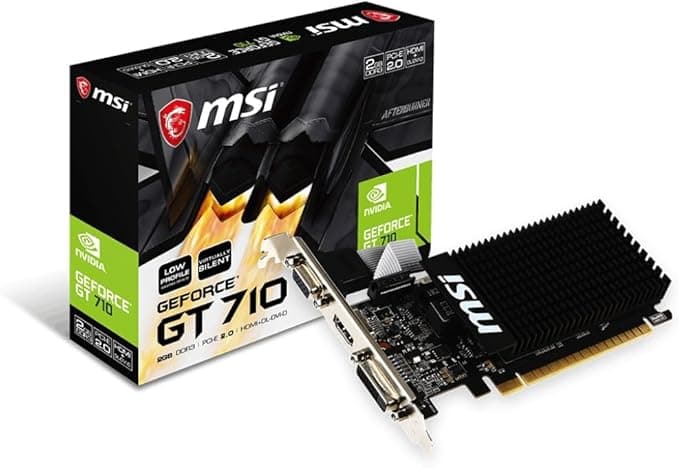 MSI VGA GT 710 2GD3H LP GT710 2GB DDR3 64b DX12 PCIE 3.0 x16 (1xVGA 1xDVI 1xHDMI)
