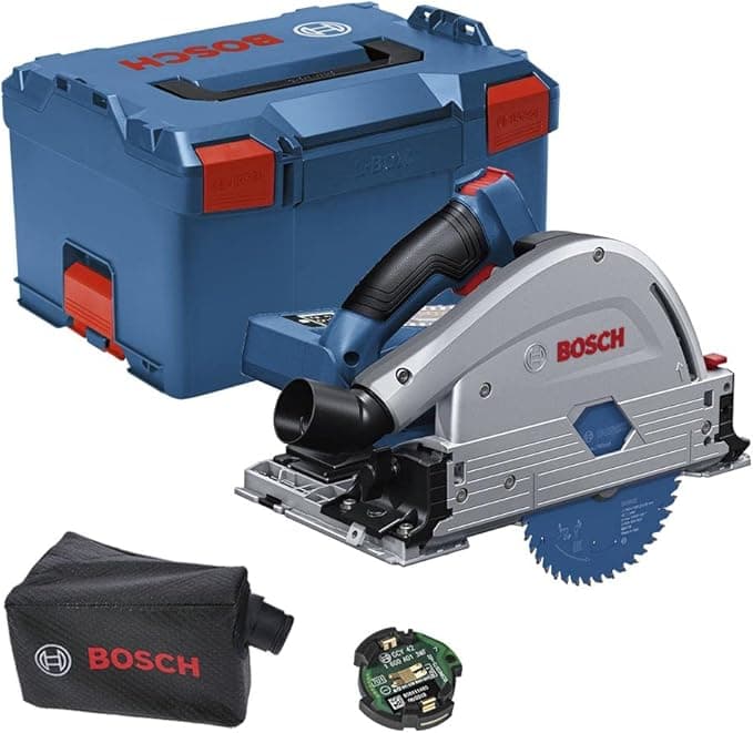 Bosch Professional GKT 18V-52 GC Akülü Daldırmalı Testere (18 Volt, SOLO, Testere bıçak çapı: 140 mm, Göbek çapı: 20 mm, 2.800-5.500 dev/dak)