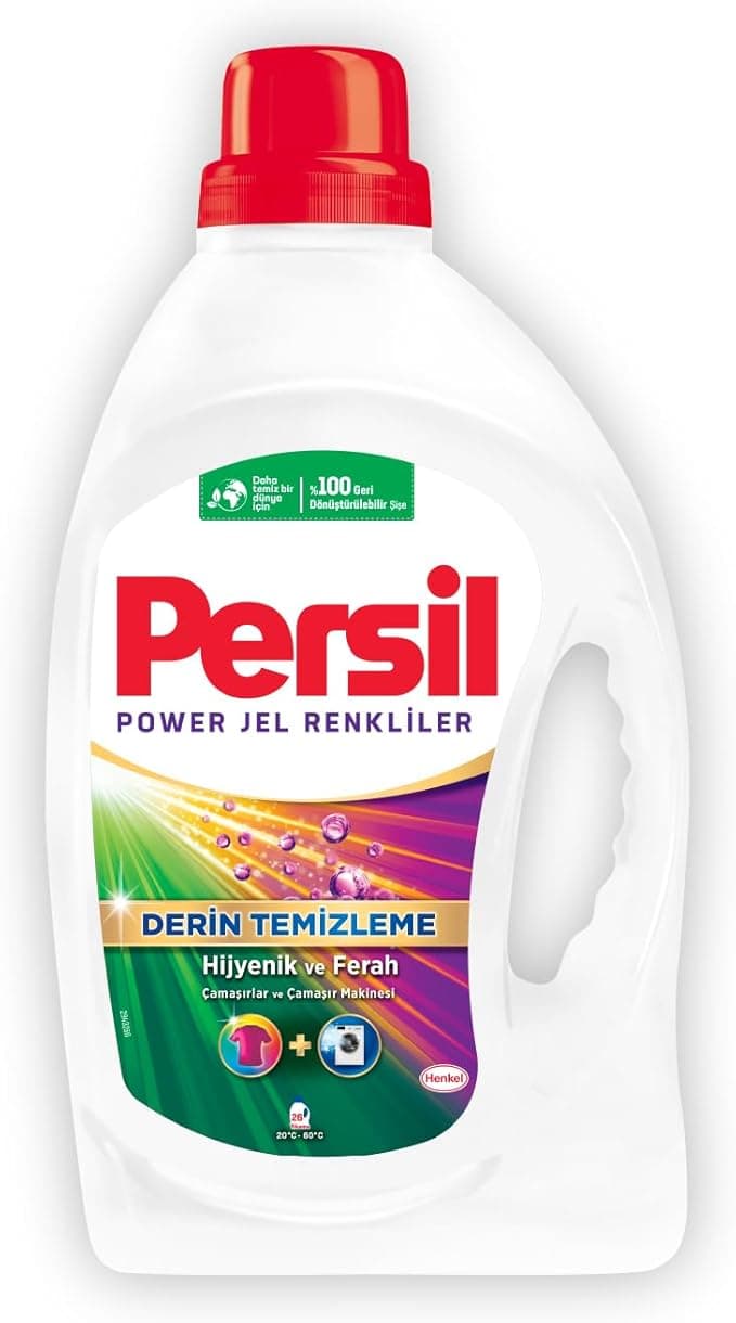Persil Power Jel Color Derin Temizleme Plus 26 Yıkama Renkliler için Sıvı Çamaşır Deterjanı (1 x 1690 ml)