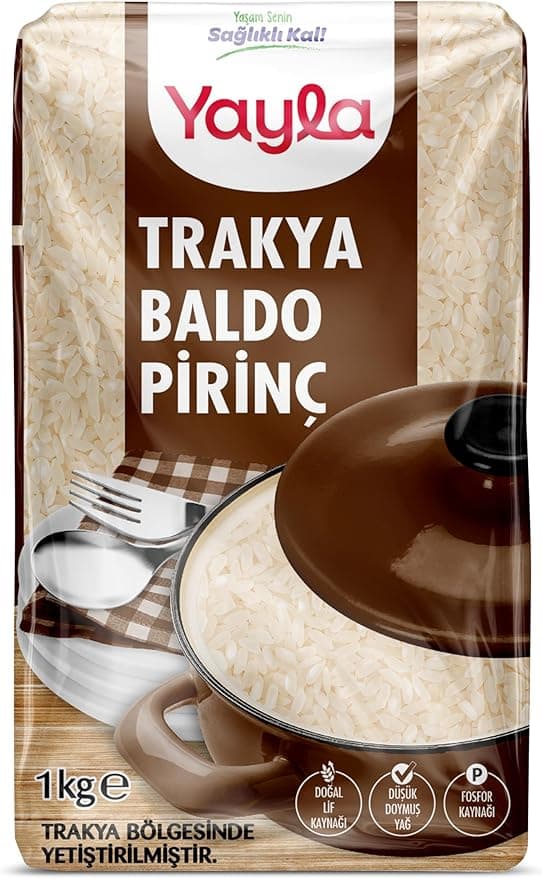 yayla 1 kg Trakya Baldo Pirinç