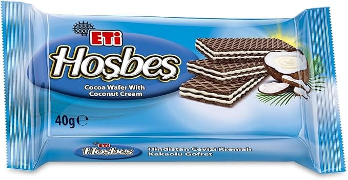 Eti Hoşbeş Hindistan Cevizi Kremalı Gofret 40 g x 24 Adet