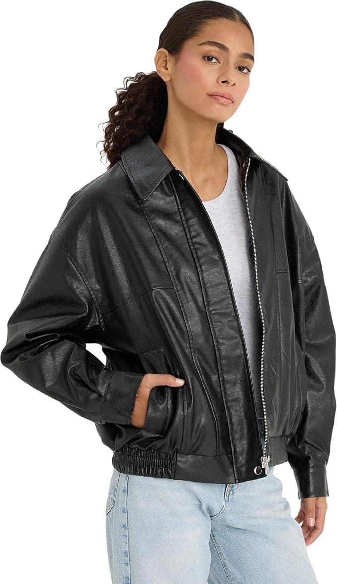 DeFacto Dad Fit Polo Yaka Suni Deri Mont