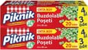 Piknik Buzdolabı Poşeti 4Al3Öde Orta 20'Li