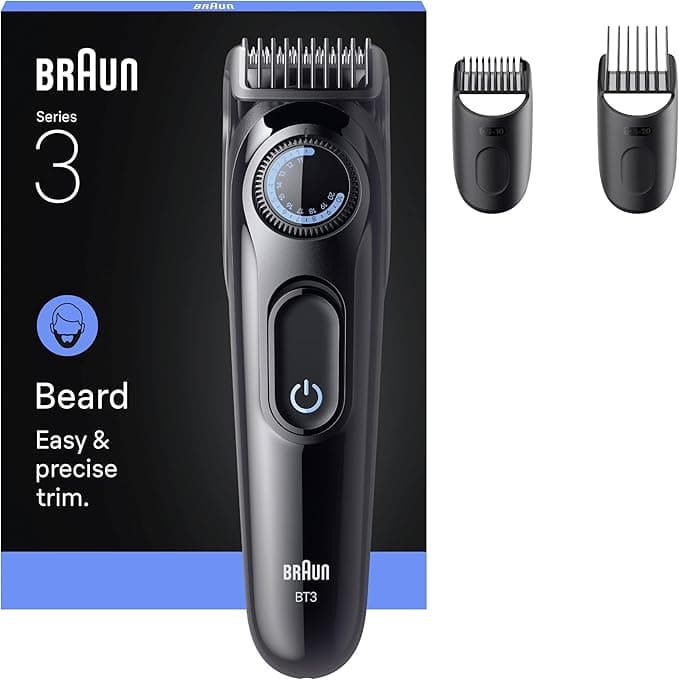 Braun Sakal Düzeltici Series 3, +3 Aksesuar, 40 Uzunluk, Keskin Bıçak, BT3520