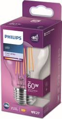 Philips LED Classic 60W A60 Filament Ampul, 4000K Soğuk Beyaz, E27 Normal Duy, Dim Edilmez