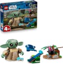 LEGO Star Wars: The Mandalorian Grogu’nun Yuvası 75443-4 Yaş ve Üzeri Çocuklar için Ayarlanabilir Grogu Figürü ve Sorgan Kurbağası İçeren Yaratıcı Oyuncak Yapım Seti, Hediye Fikri (107 Parça)