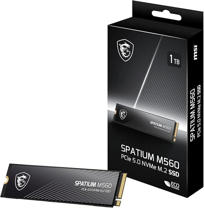 MSI SSD SPATIUM M560 PCIE 5.0 NVME M.2 1TB R:10200 W:8400