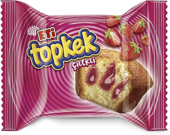 Eti Topkek Çilekli Kek 40 g x 24 Adet