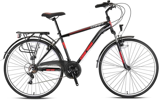 Geroni CRAFT - 26" CITY - 18,5' - 21 Vites - V.B. - Siyah-Kırmızı