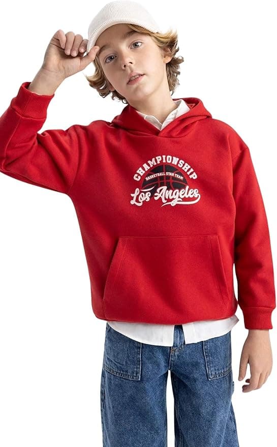 DeFacto Erkek Çocuk Regular Fit Kapüşonlu Sweatshirt