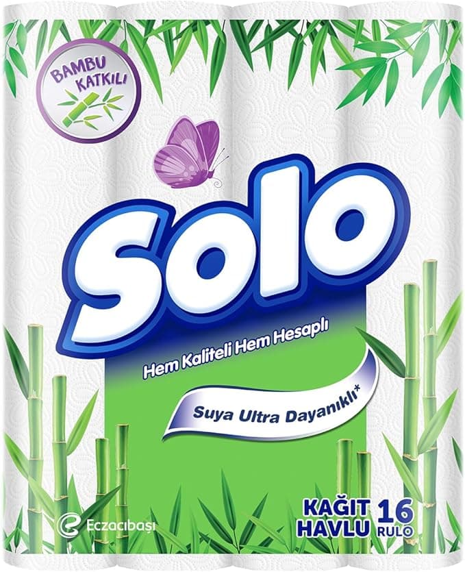 SOLO Bambu Katkılı Kağıt Havlu 16'lı