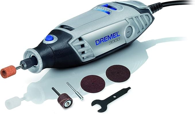 Bosch, Dremel 3000 Çok Amaçlı El Motoru, 130 W, F0133000JW, 5 Aksesuarlı, Siyah-Gri