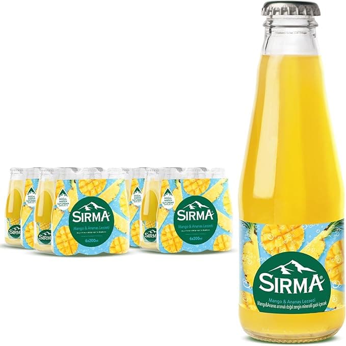 Sırma C Vitaminli Mango & Ananas Aromalı Doğal Maden Suyu (24x200 ml)