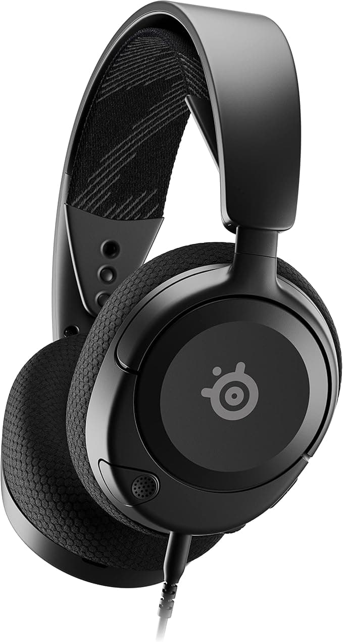 SteelSeries Arctis Nova 1 – Multi-Platform Gaming Kulaklık – Hi-Fi Sürücü – 360° Surround Ses – AirWeave Memory Foam Kulak Yastıkları – Gürültü Önleyici Mikrofon, PC, PS5, Switch, Xbox – Siyah