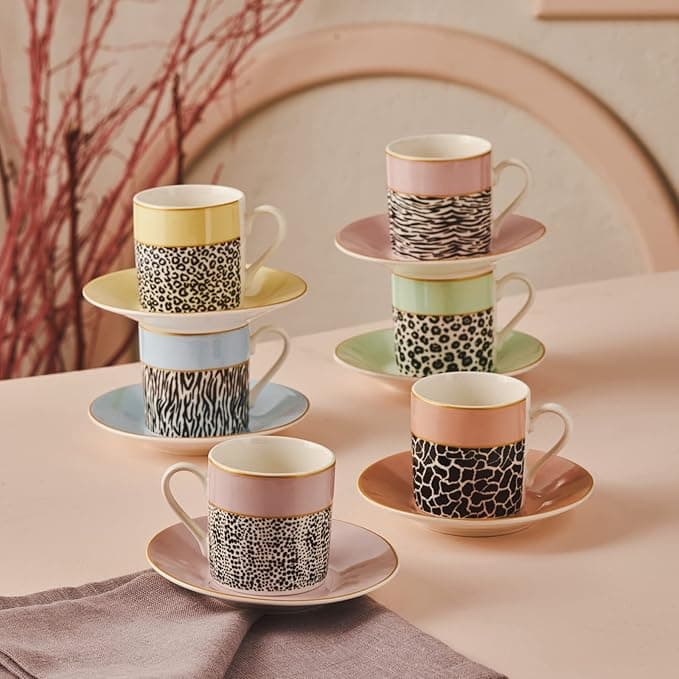 Karaca Bali 6 Kişilik Kahve Fincan Takımı 80 ml