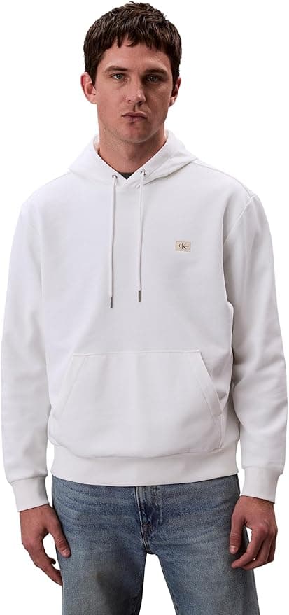 Calvin Klein LS 350TERRY EU WHSL BADGE HOODIE Sweatshirt Erkek