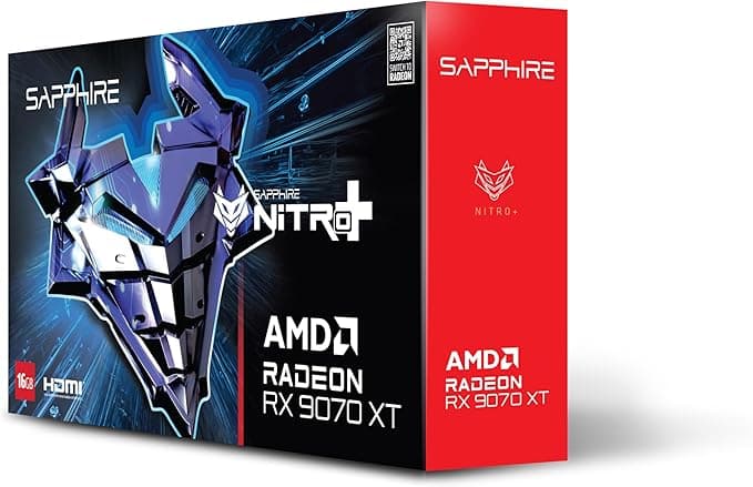SAPPHIRE NITRO+ AMD RADEON™ RX 9070 XT GAMING OC 16GB DUAL HDMI/DUAL DP GPU Ekran Kartı