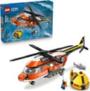 LEGO City Sahil Güvenlik Helikopteri 60503 – 7 Yaş ve Üzeri Çocuklar için Pilot, Sivil, 2 Sahil Güvenlik Görevlisi ve Köpekbalığı Minifigürü İçeren Oyuncak Yapım Seti, Hediye Fikri (551 Parça)