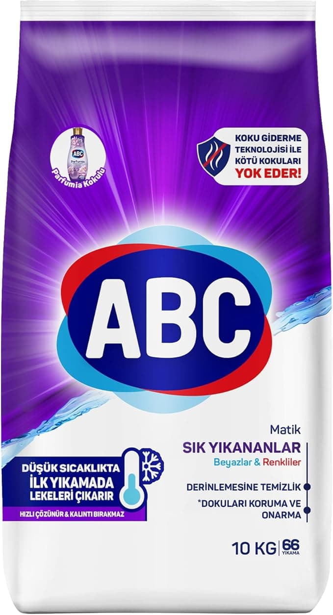 ABC DETERJAN Matik Sık Yıkayanlar 10 Kg