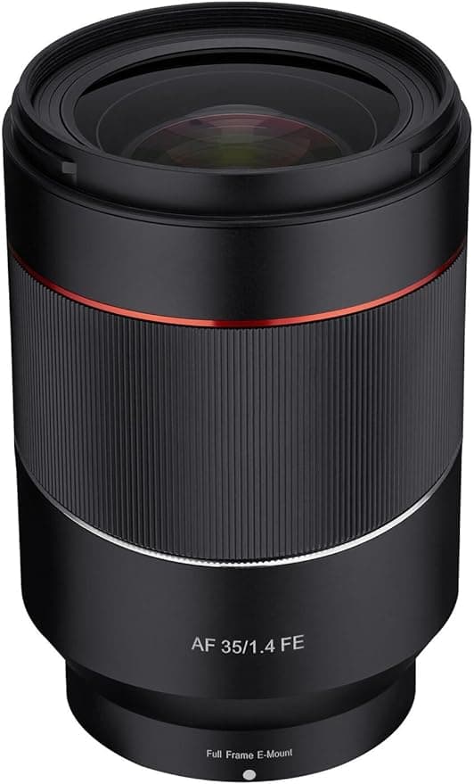 ROKINON AF 35 mm F/1.4 otomatik odaklama için geniş açılı Full Frame Sony FE Mount, siyah (IO3514-E)