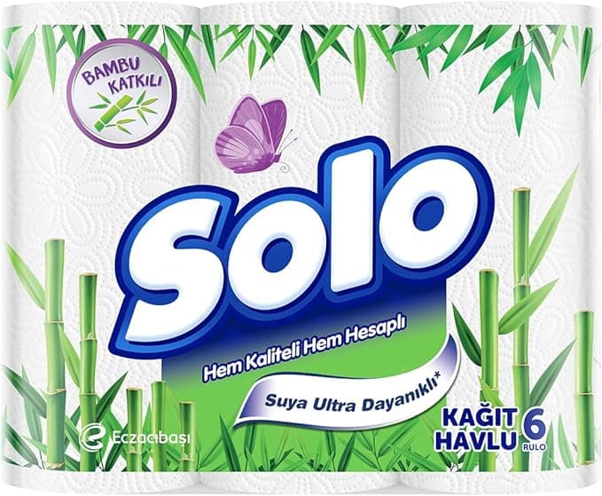 SOLO Bambu Kağıt Havlu 6'lı