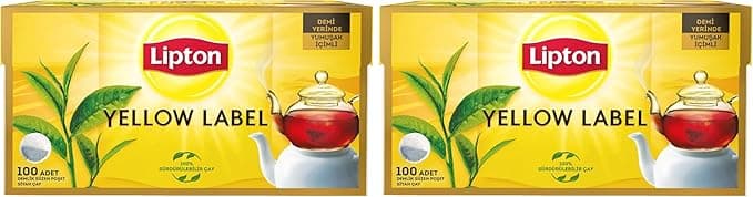 Lipton Yellow Label Demlik Poşet Siyah Çay 100'lü Paket (2 paketi)