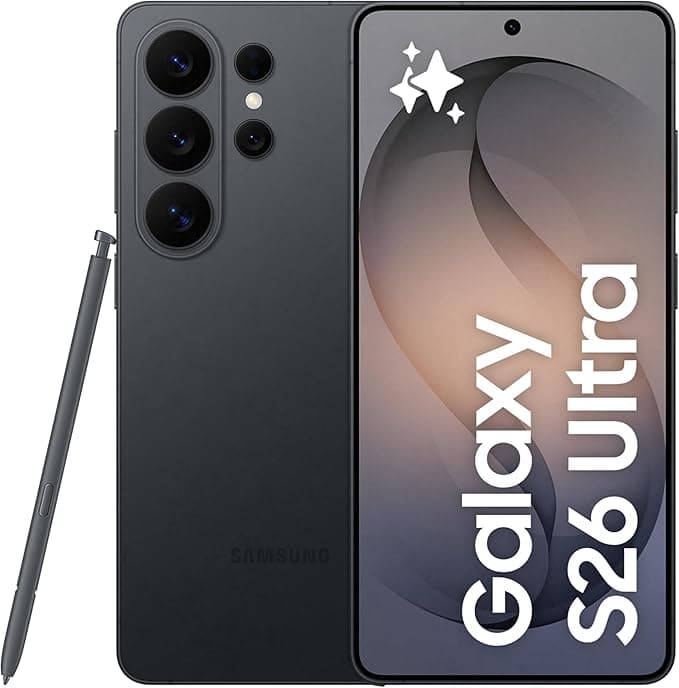 Samsung Galaxy S26 Ultra Siyah, 512GB Depolama, Yapay Zeka Telefonu, 12GB Bellek, Özelleştirilmiş AP, Yerleşik Gizlilik Ekranı, Photo Assist, 200MP Kamera, 5000mAh Pil