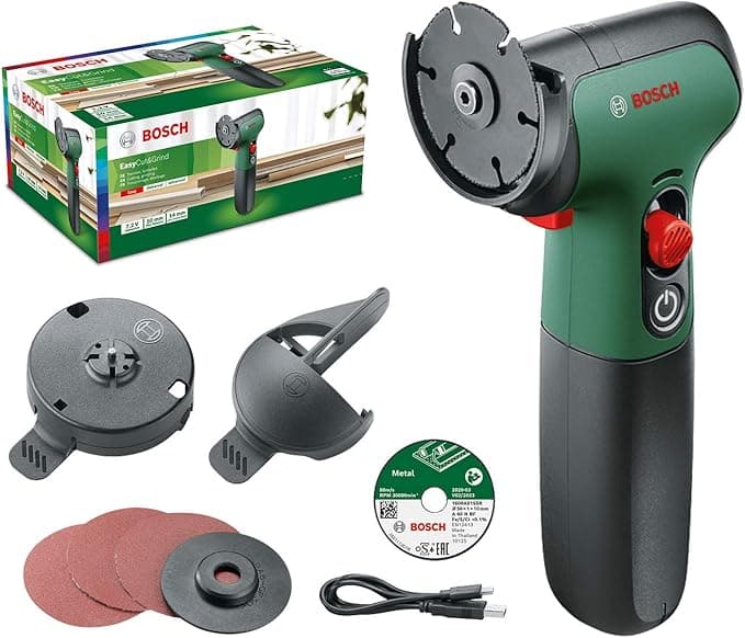 Bosch Home and Garden Akülü EasyCut & Grind Kompakt Kesme ve Taşlama Makinesi (2.0 Ah Akü, 7.2 Volt, Karton Kutuda)