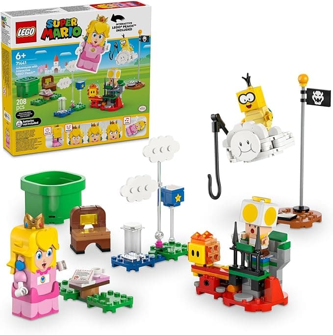 LEGO Super Mario İnteraktif LEGO Peach ile Maceralar 71441 - - 6 Yaş ve Üzeri Çocuklar için Koleksiyonluk Yaratıcı Oyuncak Yapım Seti (208 Parça)
