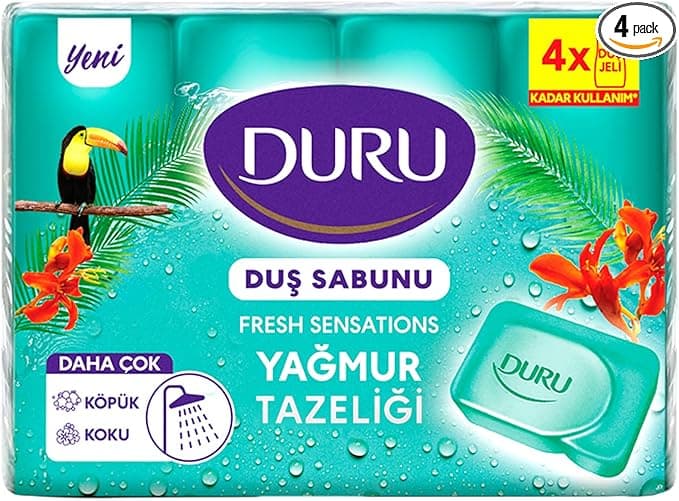 DURU Fresh Sensations Extra Yağmur Ormanı Sabun, 150 Gramx4