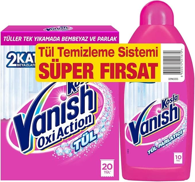 Vanish Kosla Tül Beyazlatıcı, Parlatıcı, Temizleyici Toz (1 x 450 g)