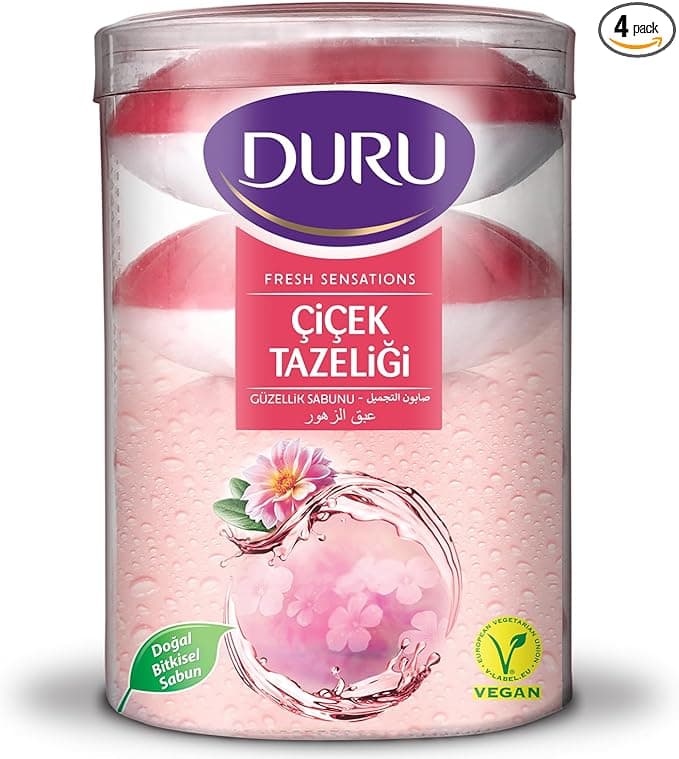 DURU Fresh Sensations Çicek Tazeliği Sabun, 100 Gramx4