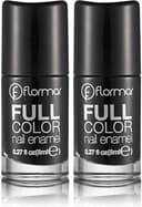 Flormar Yoğun Pigmentli Parlak Oje Full Color Nail Enamel Fc32 Victory Of Black (2 paketi)