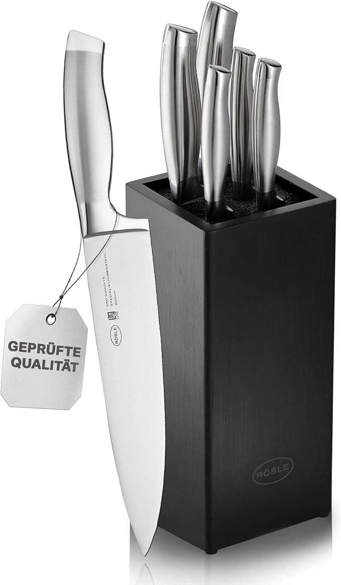 RÖSLE Basic Line Bıçak Seti 6 Parça 13755 - Bambu Fırçalı Stant