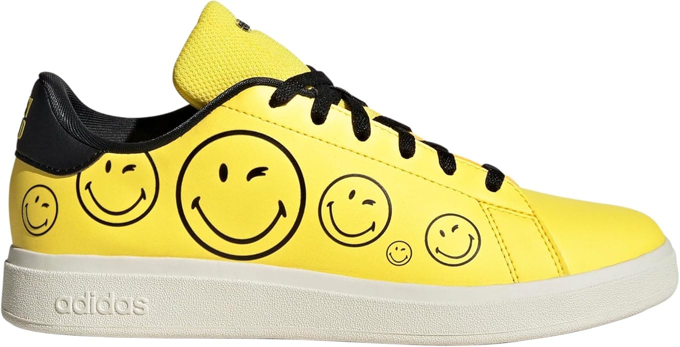 adidas Unisex Çocuk ADVANTAGE SMILEY J Ayakkabı - Düşük Taban (Futbol Dışı)