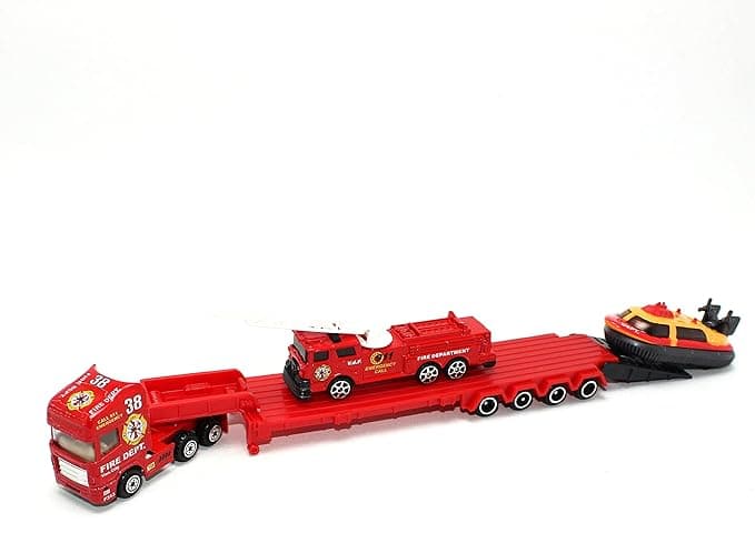 Maxx Wheels Dc.Itfaiye Set Tir/Çekici Üstü 2 Araç 3A.