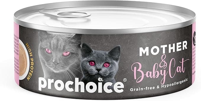 Prochoice Mother & Baby Mousse, Anne Kediler ve Yavruları için Tavuklu Mus 80 gr x 12 adet