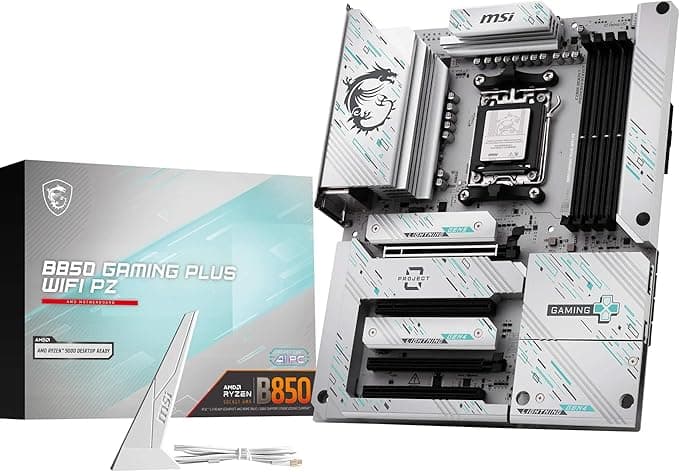 MSI B850 GAMING PLUS WIFI PZ DDR5 AM5 8200(OC) Mhz ATX Gaming (Oyuncu) Anakart