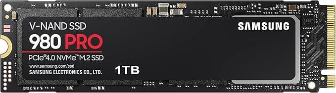 Samsung 980 PRO NVMe M.2, 1 TB SSD, 7.000 MB/sn Okuma, 5.100 MB/sn Yazma , ‎ ‎ ‎MZ-V8P1T0BW