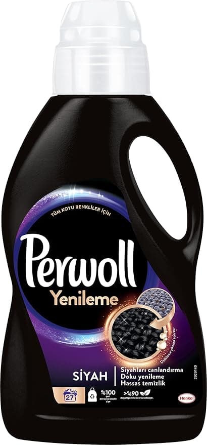 Perwoll Geliştirilmiş Siyah Sıvı Çamaşır Detarjanı 1485 ml