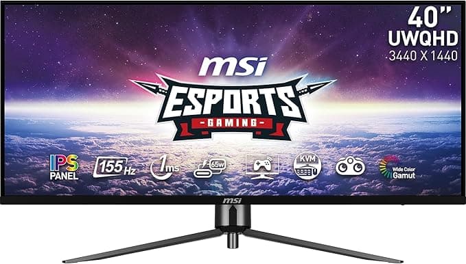 MSI MAG401QR 40” 1ms 155Hz 3440X1440 21:9 Adaptive Sync IPS UWQHD Gaming (Oyuncu) Monitör