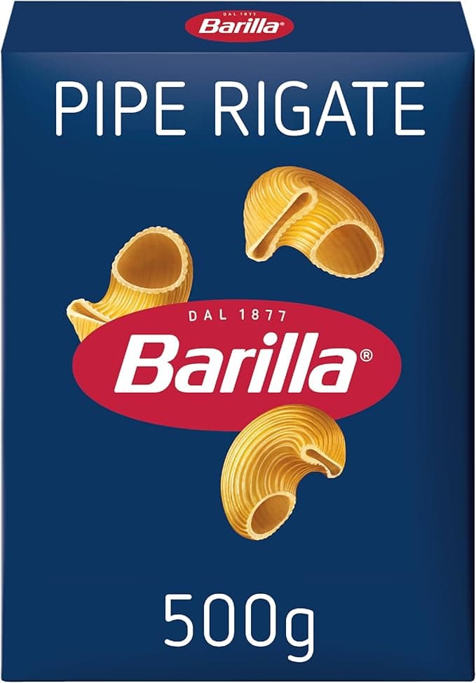 Barilla Mantı Makarna (Pipe Rigate) 500 g.