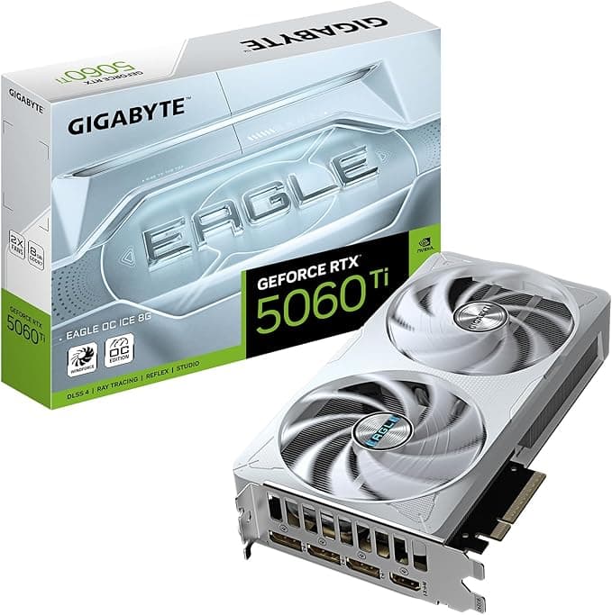GIGABYTE VGA NVIDIA 8GB GDDR7 RTX5060TI EAGLE OC ICE GV-N506TEAGLEOC ICE-8GD
